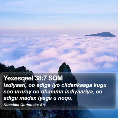 Yexesqeel 38:7 SOM Bible Verse Image