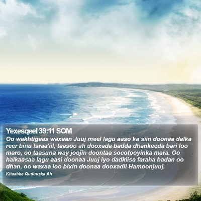 Yexesqeel 39:11 SOM Bible Verse Image