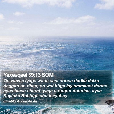 Yexesqeel 39:13 SOM Bible Verse Image