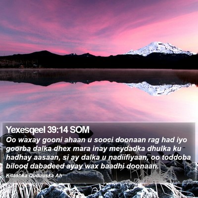 Yexesqeel 39:14 SOM Bible Verse Image