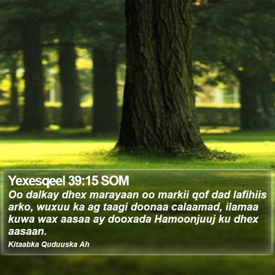 Yexesqeel 39:15 SOM Bible Verse Image