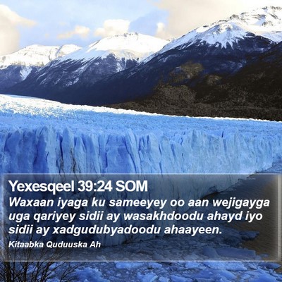 Yexesqeel 39:24 SOM Bible Verse Image