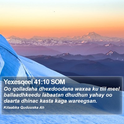 Yexesqeel 41:10 SOM Bible Verse Image