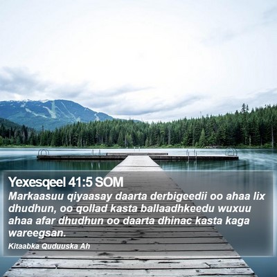 Yexesqeel 41:5 SOM Bible Verse Image