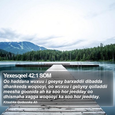 Yexesqeel 42:1 SOM Bible Verse Image