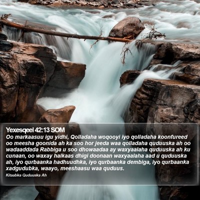 Yexesqeel 42:13 SOM Bible Verse Image