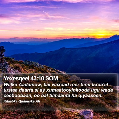 Yexesqeel 43:10 SOM Bible Verse Image