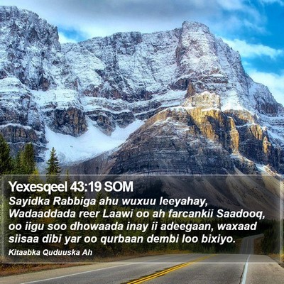 Yexesqeel 43:19 SOM Bible Verse Image