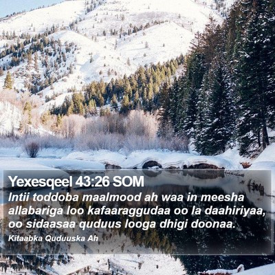 Yexesqeel 43:26 SOM Bible Verse Image