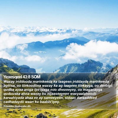 Yexesqeel 43:8 SOM Bible Verse Image