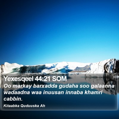 Yexesqeel 44:21 SOM Bible Verse Image