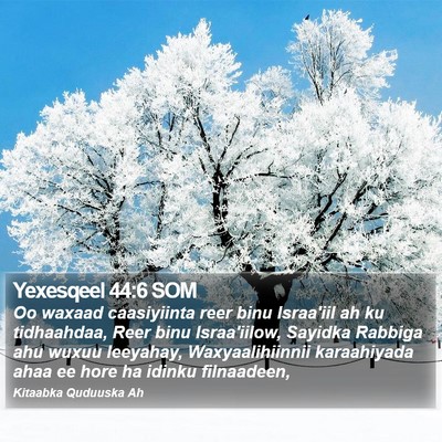 Yexesqeel 44:6 SOM Bible Verse Image