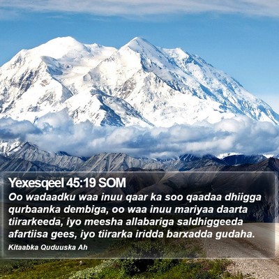 Yexesqeel 45:19 SOM Bible Verse Image