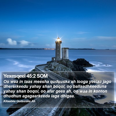 Yexesqeel 45:2 SOM Bible Verse Image