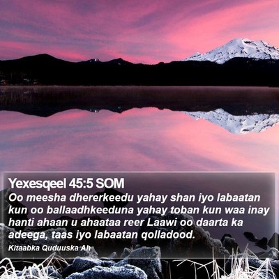 Yexesqeel 45:5 SOM Bible Verse Image