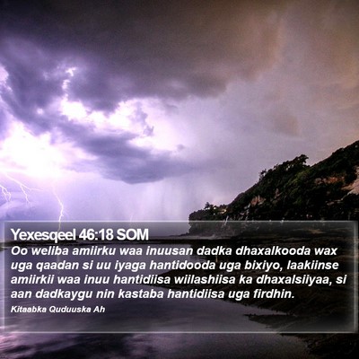 Yexesqeel 46:18 SOM Bible Verse Image