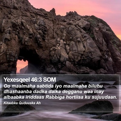 Yexesqeel 46:3 SOM Bible Verse Image