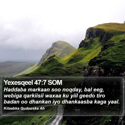 Yexesqeel 47:7 SOM Bible Verse Image