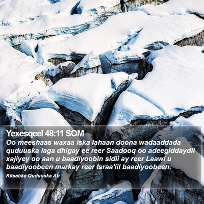 Yexesqeel 48:11 SOM Bible Verse Image