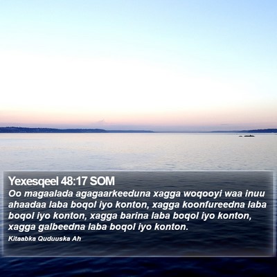 Yexesqeel 48:17 SOM Bible Verse Image