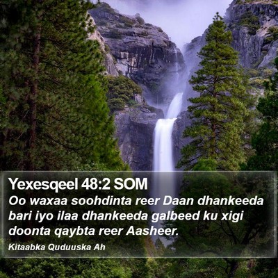 Yexesqeel 48:2 SOM Bible Verse Image