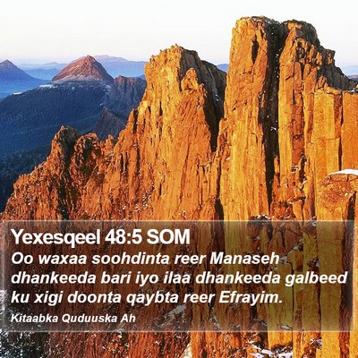 Yexesqeel 48:5 SOM Bible Verse Image