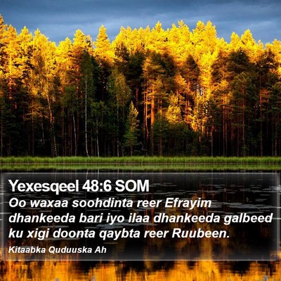 Yexesqeel 48:6 SOM Bible Verse Image