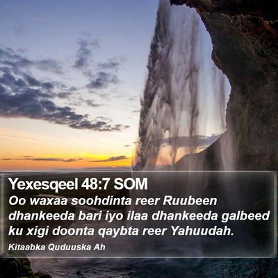 Yexesqeel 48:7 SOM Bible Verse Image