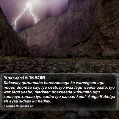 Yexesqeel 5:15 SOM Bible Verse Image