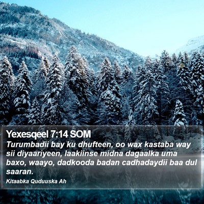 Yexesqeel 7:14 SOM Bible Verse Image