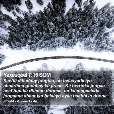 Yexesqeel 7:15 SOM Bible Verse Image