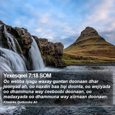 Yexesqeel 7:18 SOM Bible Verse Image