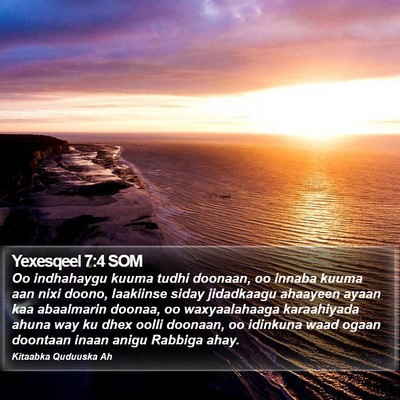 Yexesqeel 7:4 SOM Bible Verse Image