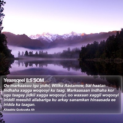 Yexesqeel 8:5 SOM Bible Verse Image