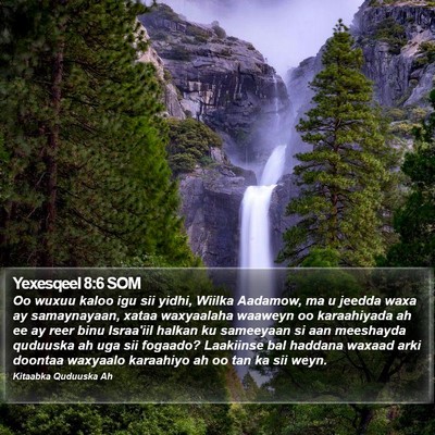 Yexesqeel 8:6 SOM Bible Verse Image