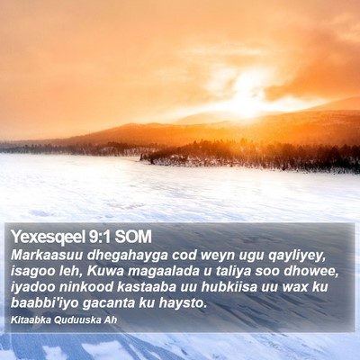 Yexesqeel 9:1 SOM Bible Verse Image