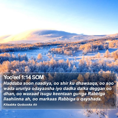 Yoo'eel 1:14 SOM Bible Verse Image