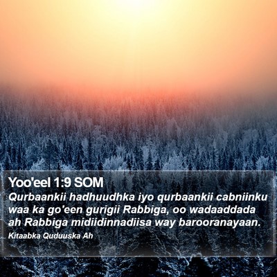 Yoo'eel 1:9 SOM Bible Verse Image