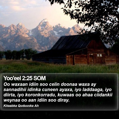 Yoo'eel 2:25 SOM Bible Verse Image