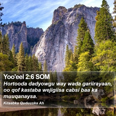 Yoo'eel 2:6 SOM Bible Verse Image