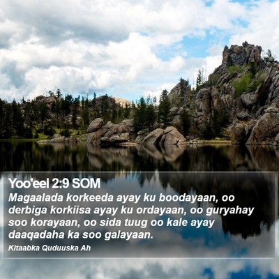 Yoo'eel 2:9 SOM Bible Verse Image