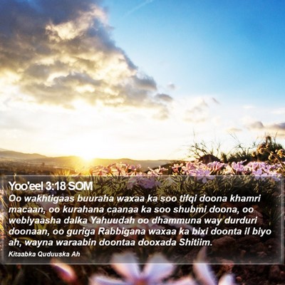 Yoo'eel 3:18 SOM Bible Verse Image