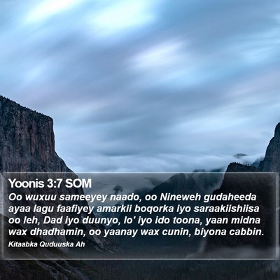 Yoonis 3:7 SOM Bible Verse Image