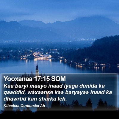 Yooxanaa 17:15 SOM Bible Verse Image