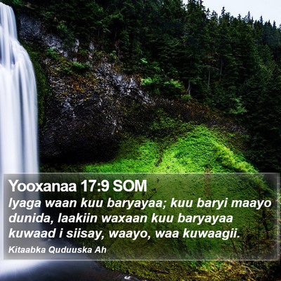Yooxanaa 17:9 SOM Bible Verse Image