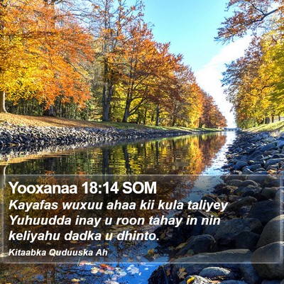 Yooxanaa 18:14 SOM Bible Verse Image