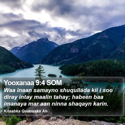 Yooxanaa 9:4 SOM Bible Verse Image