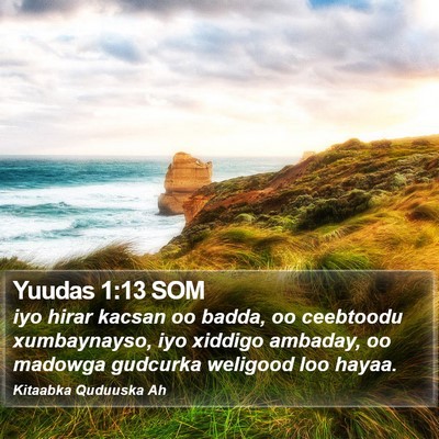 Yuudas 1:13 SOM Bible Verse Image