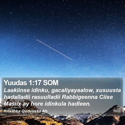 Yuudas 1:17 SOM Bible Verse Image