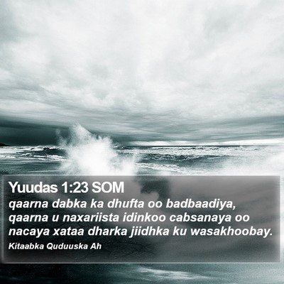 Yuudas 1:23 SOM Bible Verse Image